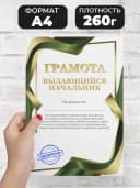 Грамота подарок - диплом выдающийся начальник — фото 2