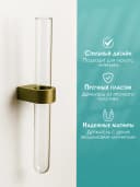 Ваза стеклянная для цветов Колба — фото 2