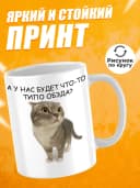 Кружка для чая с приколом, мем в офис - Обед будет? — фото 2