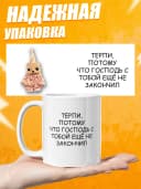 Кружка для чая с приколом, мем в офис - терпи — фото 4