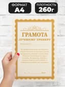 Грамота диплом в подарок - Лучшему тренеру — фото 2