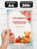 Грамота диплом подарочная - Любимому воспитателю — фото 2