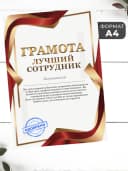 Набор подарочный грамота и медаль - Лучший сотрудник — фото 2