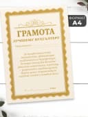 Набор подарочный грамота и медаль - лучший бухгалтер — фото 3