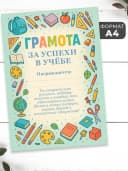 Набор подарочный грамота и медаль - за успехи в учёбе — фото 3