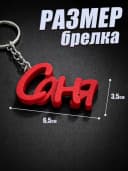 Брелок для ключей на сумку, телефон - Саня — фото 2