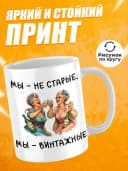 Кружка для чая с приколом в подарок - Мы-не старые — фото 2