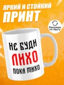 Кружка для чая с приколом - Не буди лихо пока тихо — фото 2