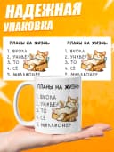 Кружка для чая с приколом в подарок - Планы на жизнь — фото 3