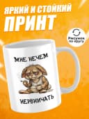 Кружка для чая с приколом - Мне нечем нервничать — фото 2