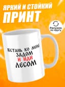 Кружка для чая с приколом в подарок - Встань ко мне — фото 2