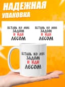 Кружка для чая с приколом в подарок - Встань ко мне — фото 3
