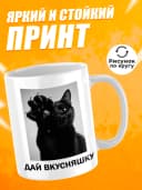 Кружка для чая с приколом в подарок - Дай вкусняшку — фото 2