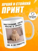 Кружка для чая с приколом в подарок - Настроение уйти — фото 2