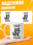 Кружка для чая с приколом в подарок - Не учи меня работать — фото 3