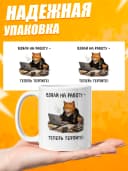 Кружка для чая с приколом в подарок - Взяли на работу — фото 3