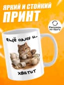 Кружка для чая с приколом в подарок - Ещё одну и хватит — фото 2