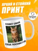Кружка для чая с приколом - Совет свой себе посоветуй — фото 2