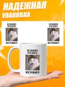 Кружка для чая с приколом в подарок - Не важно кто босс — фото 3