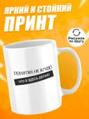 Кружка для чая с приколом в подарок - Понятия не имею — фото 2