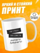 Кружка для чая с приколом - Ни стыда — фото 2