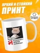Кружка для чая с приколом в подарок - Я руковожу — фото 2