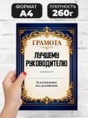 Грамота диплом в подарок - Лучшему руководителю — фото 2