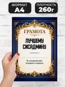 Грамота диплом в подарок - Лучшему сисадмину — фото 2