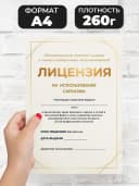 Лицензия подарочная шуточная - На использование сарказма — фото 2