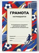 Грамота спортивная - За достижения в футболе, 1 шт — фото 1
