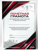 Грамота спортивная - За достижения в легкой атлетике, 1 шт — фото 1