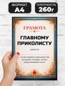 Грамота диплом в подарок - Главному приколисту — фото 2