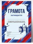 Грамота спортивная - За спортивные достижения в волейболе — фото 1