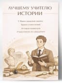 Грамота для награждения - Лучшему учителю истории — фото 1