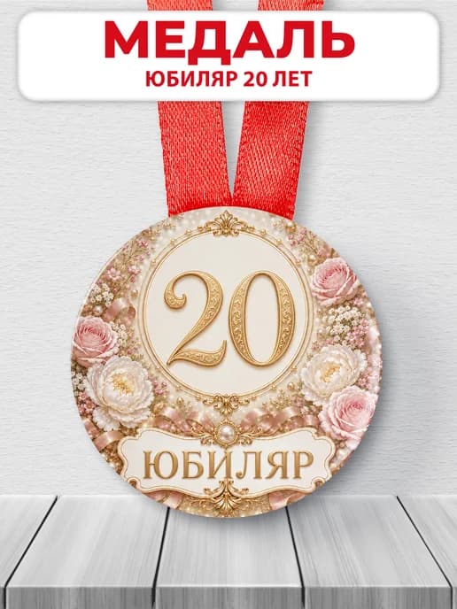 Медаль на юбилей 20 лет