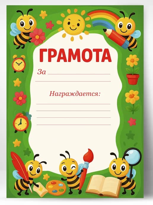 Грамота школьная для награждения
