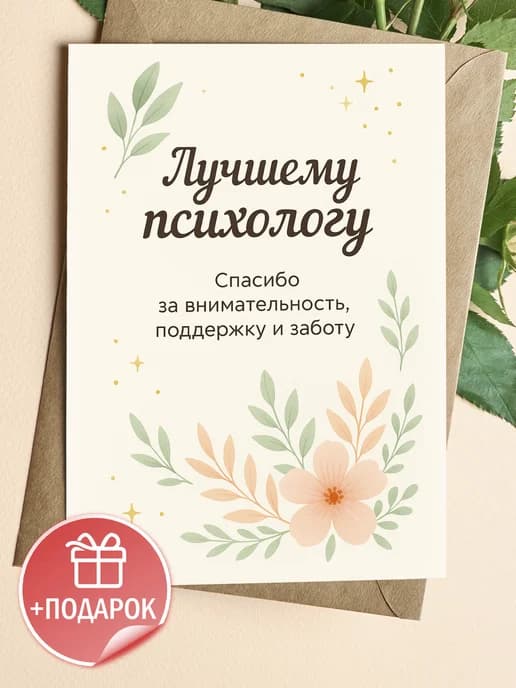 Подарочная открытка "Лучшему психологу!"