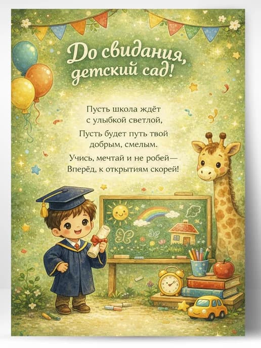 Диплом об окончании детского сада