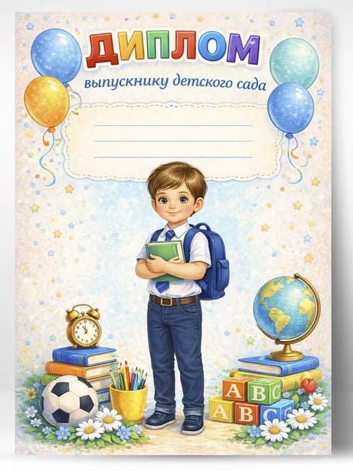 Диплом выпускнику детского сада