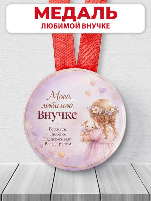 Медаль подарочная - Моей любимой внучке