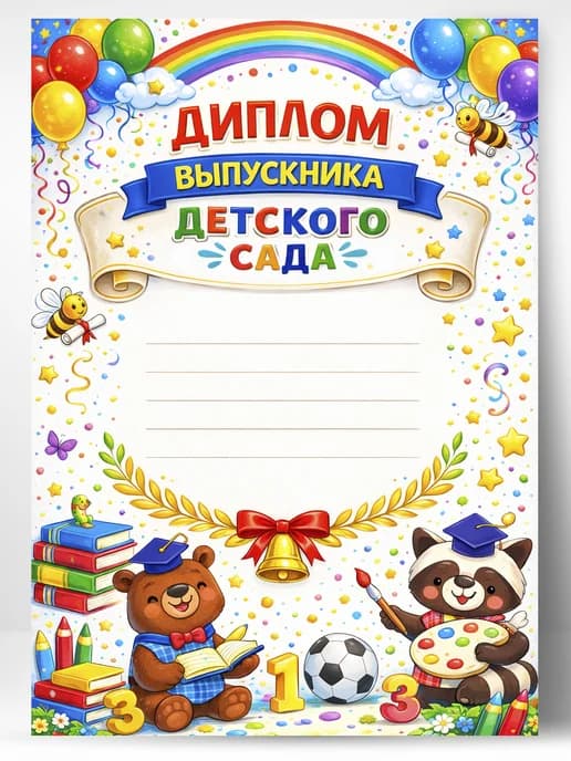Диплом выпускника детского сада
