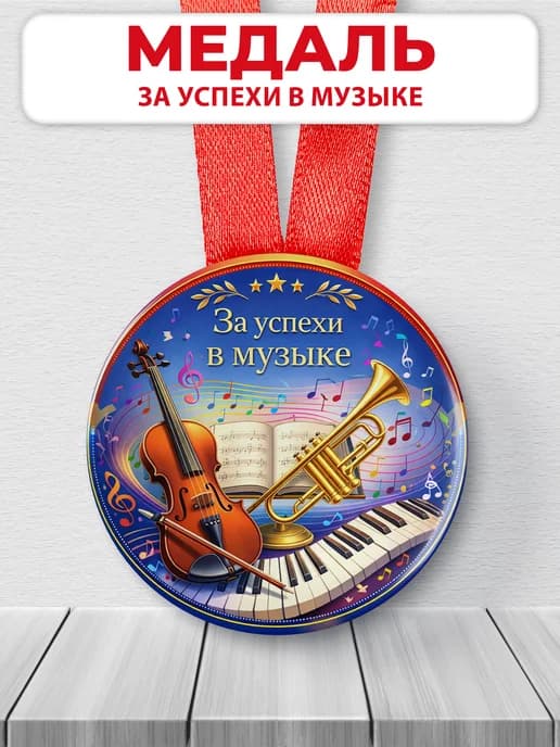 Медаль подарочная - За успехи в музыке