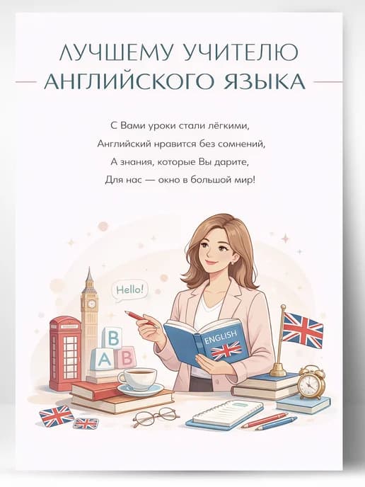 Грамота для награждения - Лучшему учителю английского языка