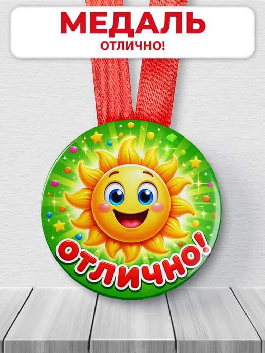 Медаль подарочная - Отлично!